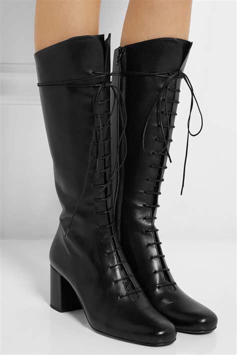 saint laurent lace up boots